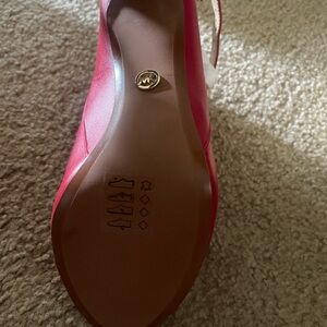 Red Michal Kors , leather open toe